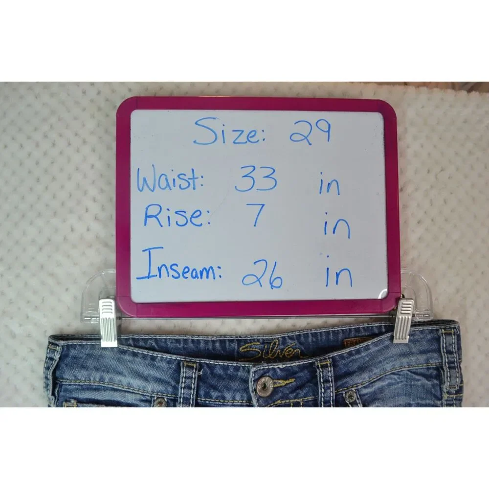 Silver Jeans Frances Women's 29 Medium Wash Low Rise Carpri